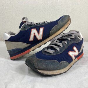 New Balance 515 Mens 11 Blue Gray Suede Mesh Sneakers Athletic